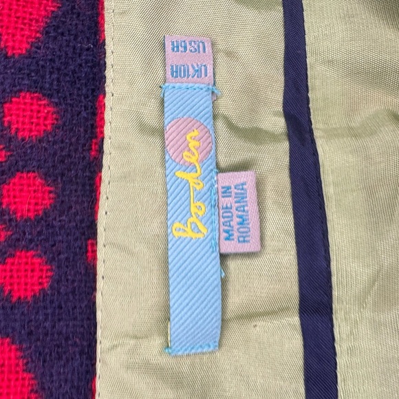 Boden Red and Black Patterned Skirt - Picture 8 of 8